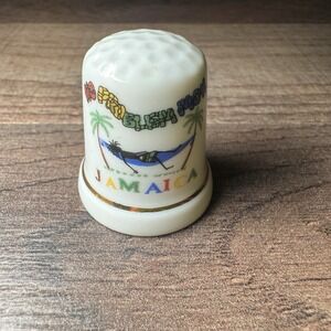 Jamaica Thimble Vintage Souvenir Collectible